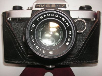 Лот: 15013566. Фото: 1. Фотоаппарат Киев-17,гелиус-81м... Плёночные компактные