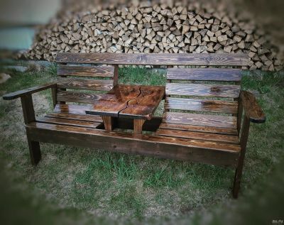 Лот: 13832463. Фото: 1. Скамейка дачная. Мебель для сада, дачи