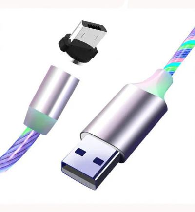 Лот: 16168629. Фото: 1. USB кабель microUSB магнитный... Дата-кабели, переходники