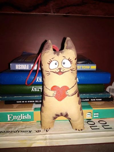Лот: 10979578. Фото: 1. Классный хэндмэйд подарок! Котик... Авторские куклы, игрушки, поделки