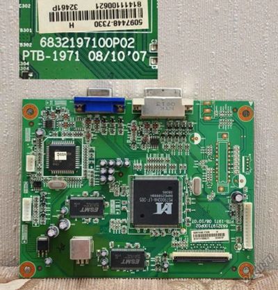 Лот: 5589059. Фото: 1. Майн PTB-1971 мон.Acer X243W. Печатные платы