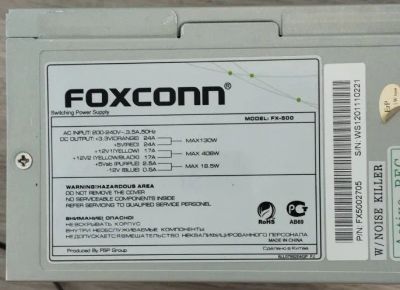 Лот: 25359047. Фото: 1. Блок питания Foxconn FX-500. Корпуса, блоки питания