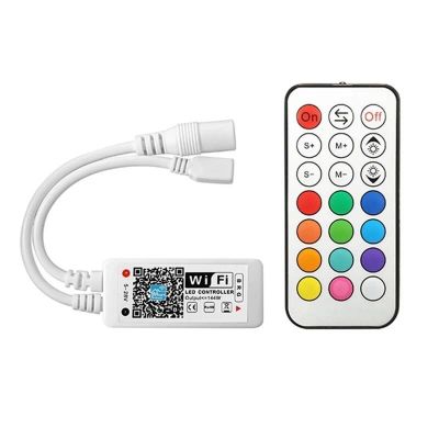 Лот: 10720361. Фото: 1. контроллер LED WIFI RGB + пульт... Другое освещение