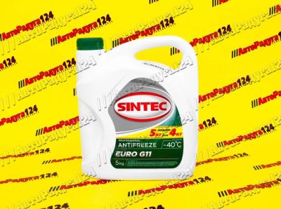 Лот: 18651113. Фото: 1. Антифриз зеленый Sintec Euro G11... Масла, жидкости