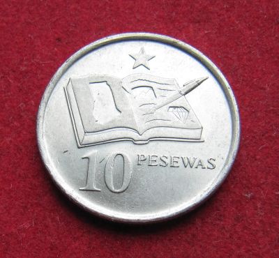 Лот: 19513308. Фото: 1. Гана 10 песев, 2007 г. Африка