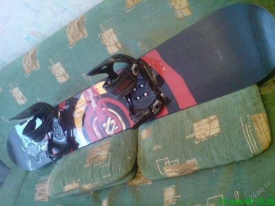 Лот: 80955. Фото: 1. Сноуборд Volkl Stroke + крепы... Комплект в сборе