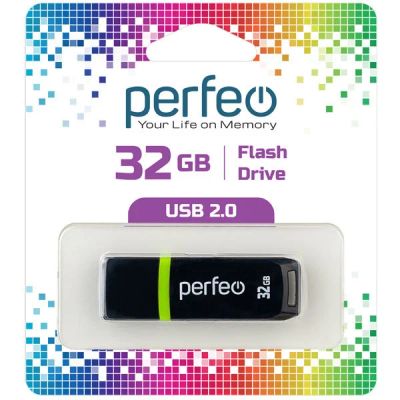 Лот: 16365970. Фото: 1. Флешка USB 2.0 32Gb Perfeo C11... USB-флеш карты