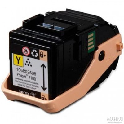 Лот: 17349844. Фото: 1. Картридж Xerox 106R02608 жёлтый... Картриджи, расходные материалы