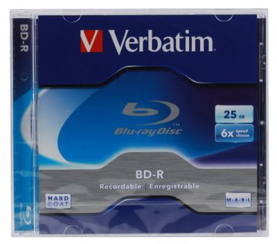 Лот: 10793834. Фото: 1. Диск "Verbatim" BD-R 25Gb 6x в... CD, DVD, BluRay