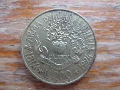 Лот: 21082104. Фото: 1. Монеты Европы. Италия 200 лир... Европа