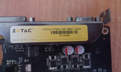 Лот: 5668992. Фото: 1. Видеокарта GeForce GT240 Zotac... Видеокарты