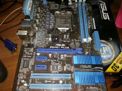 Лот: 8592062. Фото: 1. Мать Asus P8H61 Plus. Материнские платы