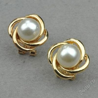 Лот: 1206701. Фото: 1. Серьги "Жемчужинки". Серьги, каффы