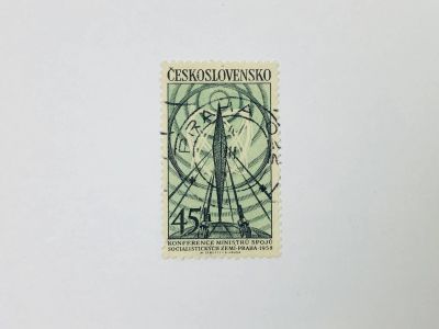 Лот: 23593891. Фото: 1. Конференция министров связи. Радиопередатчик... Марки