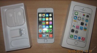 Лот: 5496177. Фото: 1. Apple iPhone 5S 16Gb Silver. Срочно... Смартфоны