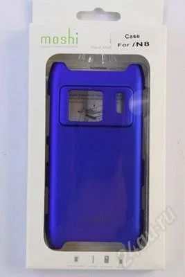 Лот: 2402303. Фото: 1. Пластиковый чехол Nokia N8 Синий... Чехлы, бамперы