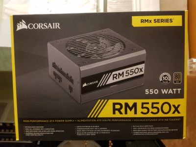 Лот: 17005907. Фото: 1. Блок питания Corsair RM 550x... Корпуса, блоки питания