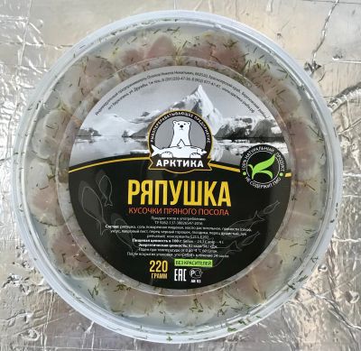 Лот: 14325406. Фото: 1. Ряпушка кусочки пряного посола. Икра, рыба, морепродукты