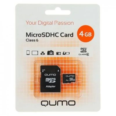 Лот: 3500145. Фото: 1. Карта памяти 4Gb +адаптер. MicroSD... Карты памяти