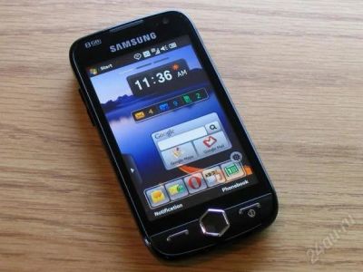 Лот: 1232615. Фото: 1. Сотовый телефон Samsung GT-I8000... Смартфоны
