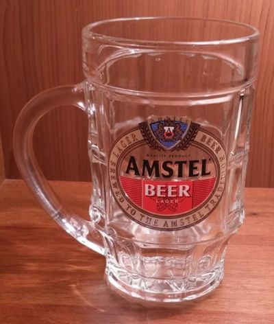 Лот: 6511154. Фото: 1. Кружка пивная "Amstel". Кружки, стаканы, бокалы