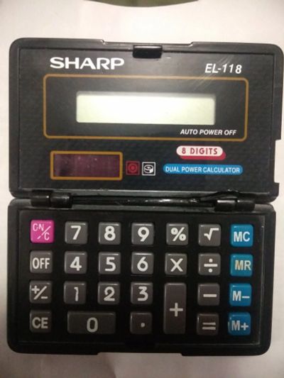 Лот: 17290215. Фото: 1. Калькулятор SHARP-118, made in... Калькуляторы