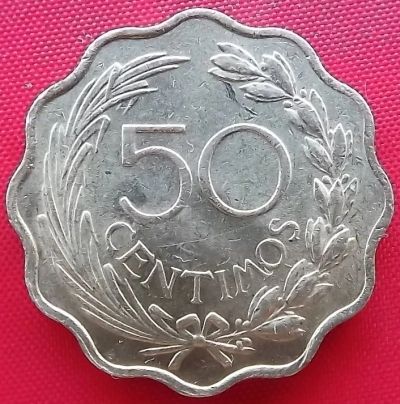 Лот: 2579194. Фото: 1. (№2266/LF) 50 сентимо 1953 (Парагвай... Америка