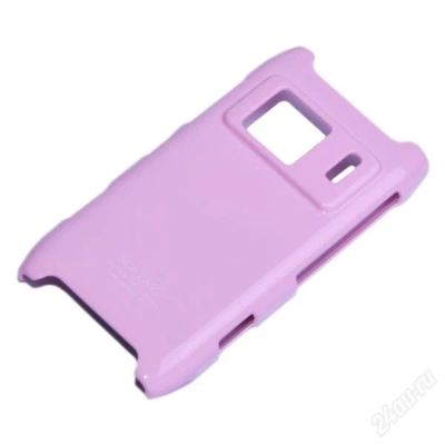 Лот: 2402296. Фото: 1. Пластиковый чехол Nokia N8 Розовый. Чехлы, бамперы