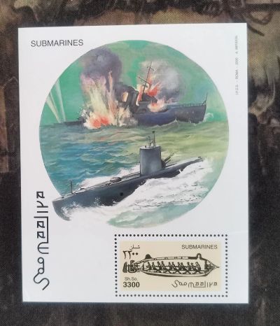 Лот: 20992283. Фото: 1. Марки. Сомали. 2001. Военные корабли... Марки