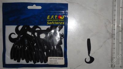 Лот: 2491686. Фото: 1. Твистеры уп.№ 12 E.F.T.Softlures... Прикормки, приманки