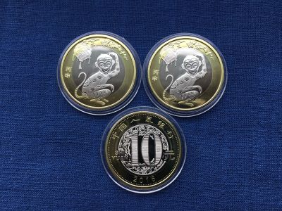 Лот: 21731484. Фото: 1. Китай 2016 год 10 юаней Год Обезьяны... Азия