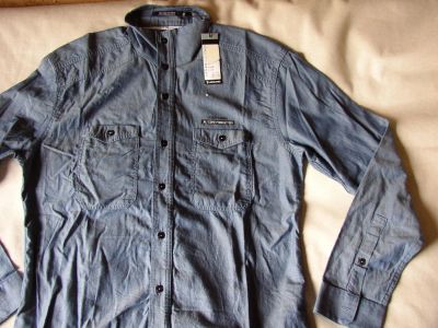 Лот: 6123590. Фото: 1. Рубашка slim Jack & Jones р.XL... Рубашки, водолазки