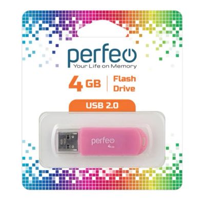 Лот: 24948529. Фото: 1. Флеш-накопитель USB2.0 4Gb Perfeo... USB-флеш карты