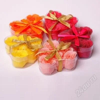 Лот: 755656. Фото: 1. мыло розочки красные сердечко... Унисекс парфюмерия