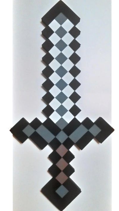Лот: 6713570. Фото: 1. Стальной меч майнкрафт. Мягкие