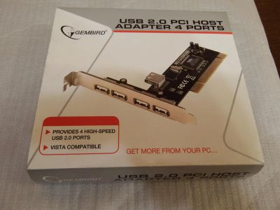 Лот: 9089617. Фото: 1. Контроллер USB2.0 Gembird usb... Платы расширения, контроллеры, доп. порты