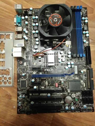 Лот: 10772072. Фото: 1. MSI 870-c45 + процессор AMD Phenom... Материнские платы