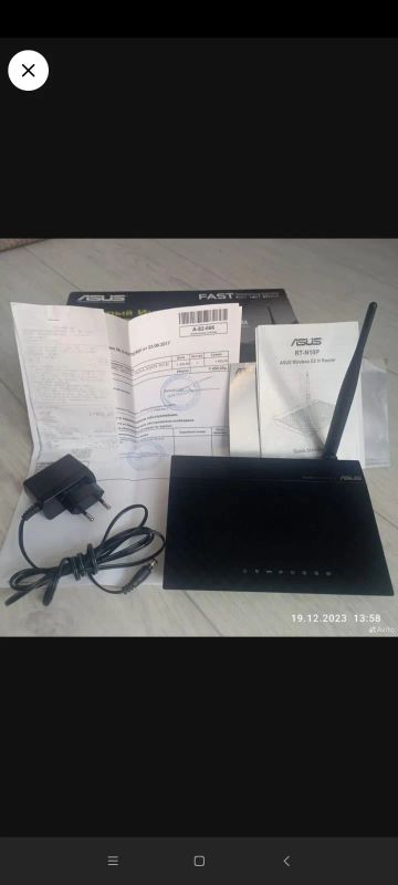 Лот: 25037373. Фото: 1. Wi-Fi роутер asus RT-N10. Маршрутизаторы (роутеры)