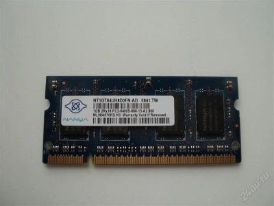Лот: 1165464. Фото: 1. Продам ОЗУ Nanya 1GB PC2-6400S... Оперативная память