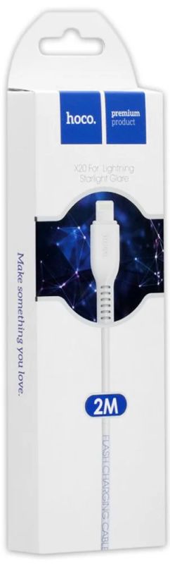 Лот: 17932150. Фото: 1. Кабель USB Lightning X20 2M HOCO... Дата-кабели, переходники