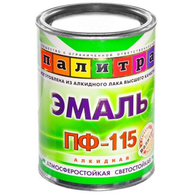 Лот: 24106339. Фото: 1. Эмаль Палитра, ПФ-115, алкидная... Краски, лаки, растворитель