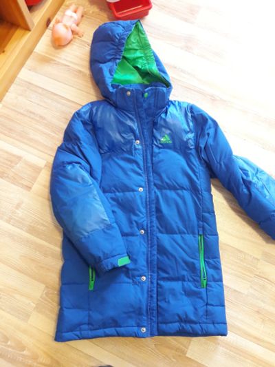 Лот: 11845218. Фото: 1. Пуховик Adidas детский. Верхняя одежда