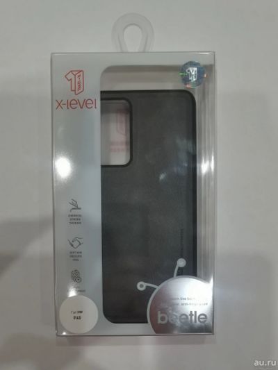 Лот: 16938429. Фото: 1. Huawei P40 кожаный серый. Чехлы, бамперы