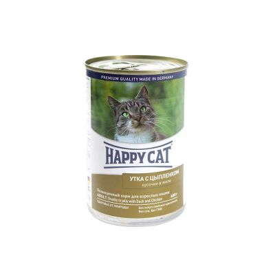 Лот: 10399158. Фото: 1. Корм Happy Cat Для Кошек Утка... Корма