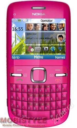 Лот: 2493700. Фото: 1. nokia c3-00 розовый. Кнопочные мобильные телефоны