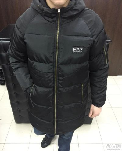 Лот: 8645134. Фото: 1. Пуховик ЕА7 удлинённый. Верхняя одежда