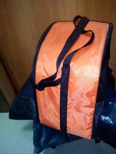 Лот: 8621808. Фото: 1. сумка-переноска оранжевая. Домики, переноски, клетки, когтеточки