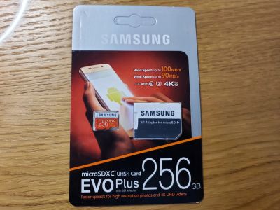 Лот: 21424570. Фото: 1. Карта памяти microsd samsung 256GB. Карты памяти