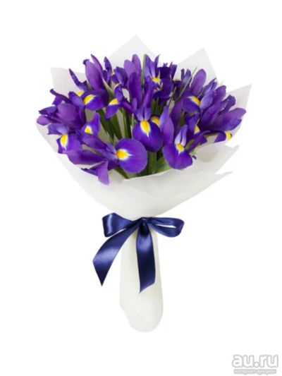 Лот: 13540588. Фото: 1. Лот №177 Букет с ирисами - 920р... Свежие цветы