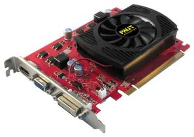 Лот: 4988083. Фото: 1. Видеокарта Palit GeForce GT 220... Видеокарты